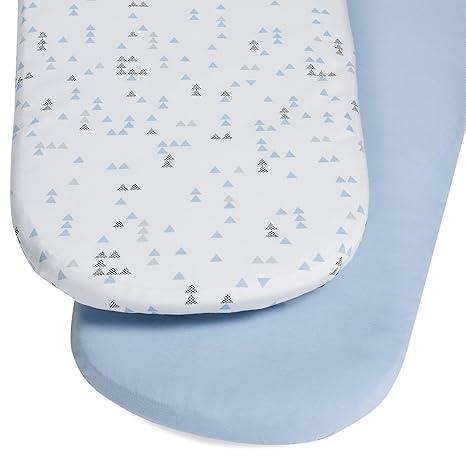 Snüz Moses Korb/Kinderwagen Spannbettlaken Geo Breeze