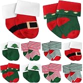Twistover 10 Pairs Preemie Cotton Turn Cuff Socks | Terry Cotton Turn Cuff for Newborn Boys Girls, Preemie Baby, Premature Baby Socks, Soft Breathable Warm for Nicu Infants Wear