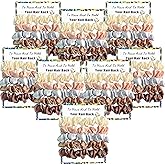 Banugo Satin Silk Scrunchies - 40Pcs Soft Hair Ties, Cute Bridesmaid Gift Set (8-Fresh), Perfect for Bridesmaid Proposals