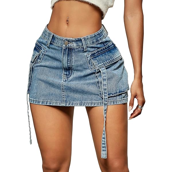 Amazon.com: Verdusa Women's Casual Street Low Waist Tape Denim