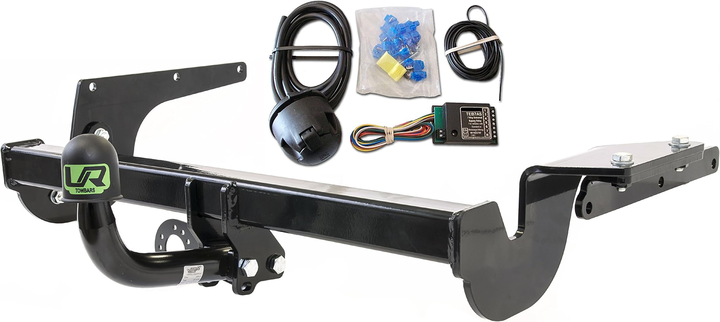 Umbra Rimorchi Fixed Swan Neck Towbar with 7 pin Bypass Relay for Opel Vauxhall Grandland X SUV 2-4WD 2017 onwards UT290COR52ZFM/WU800UK3