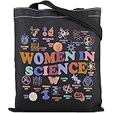 ENSIANTH Women in Science Tote Bag - Feminism Gift, STEM Education Gift, Women Scientist Shopping Bag