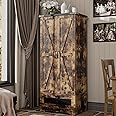 kepptory Pantry Cabinet with Adjustable Shelves and Drawer, Kitchen Cabinet Buffet Cupboards Storage for Home Office (Brown, 16" D x 24" W x 55" H)