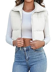 Kissonic Women's Padded Down Vest Puffer Stand