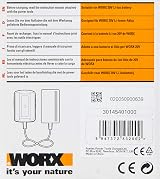 WORX WA3760 18V Battery Charger for All Worx PowerShare 20V Tool Range view 7