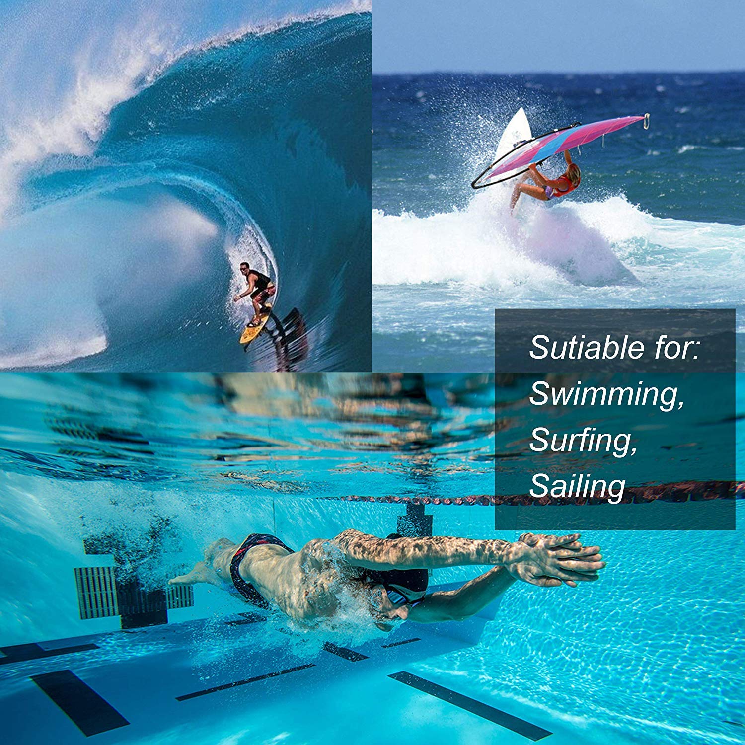 Swimming Goggles Adult, Swim Goggles Anti Fog No Leaking UV Protection with Wide View for Men Women Youth