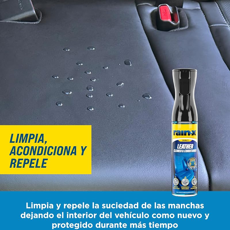 Limpia Tapicerías Cuero Coche - Limpia,Nutre y Repele Manchas -300ml