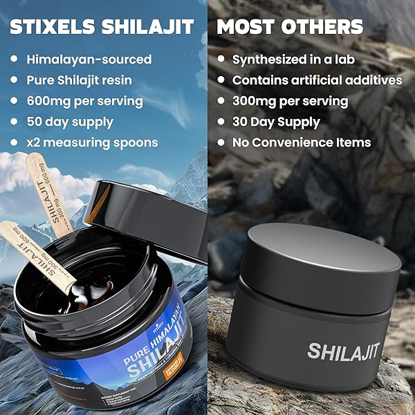 SHILAJIT RESIN SUPPLEMENT – SHILAJIT PURE HIMALAYAN ORGANIC RESIN WITH FULVIC ACID, HUMIC ACID, 85+ TRACE MINERALS AND VITAMINS – ENERGY AND IMMUNE SUPPORT SUPPLEMENT – 30 GRAMS