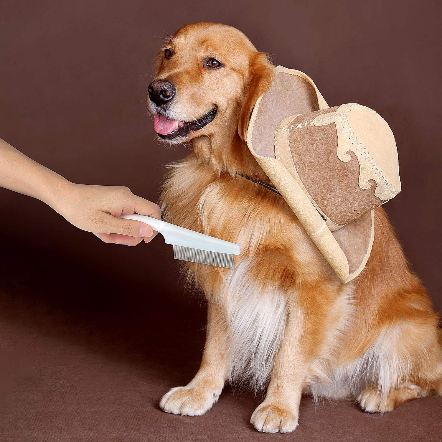 Kissin Flea Comb for Dogs, Pet Cleaning Control Flea for Cats, Dogs, Rabbits