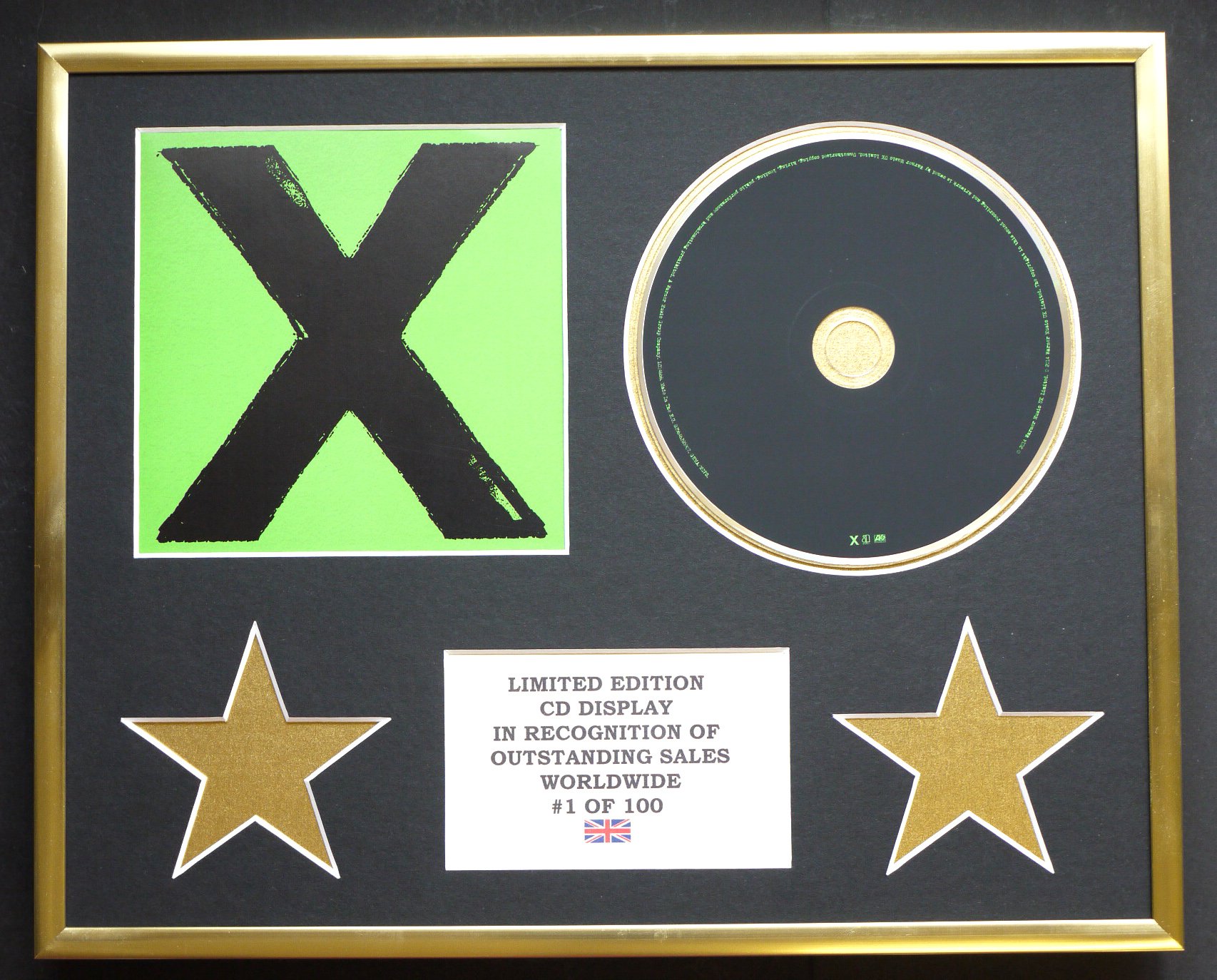 ED SHEERAN/CD DISPLAY/LIMITED EDITION/X
