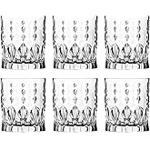 Barski Tumbler Glass - Double Old Fashioned - Set of 6 Glasses - Designed DOF crystal tumblers - For Whiskey - Bourbon - Water - Beverage - Drinking Glasses - 11.5 oz. - Made in Europe