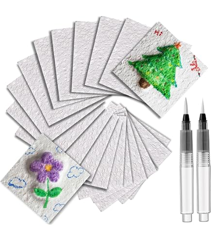 Papier Magique Gonflable Wisyurt - 10 Feuilles De Mousse Blanche Pour Bricolage Créatif, Peinture Et Activités Manuelles Enfants