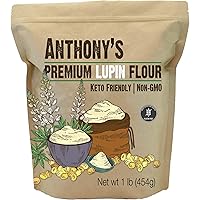 Anthony's Premium Lupin Flour, 1 Pound, Gluten Free, Non GMO, Vegan and Keto Friendly