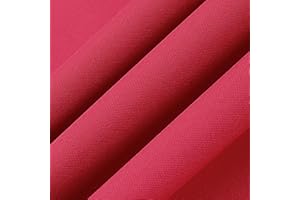 THAMIAO Red Book Cloth Cover, 17x55', Fabric Surface & Paper Backed, Binding Cloth for Books (Red, 17in x 55in)