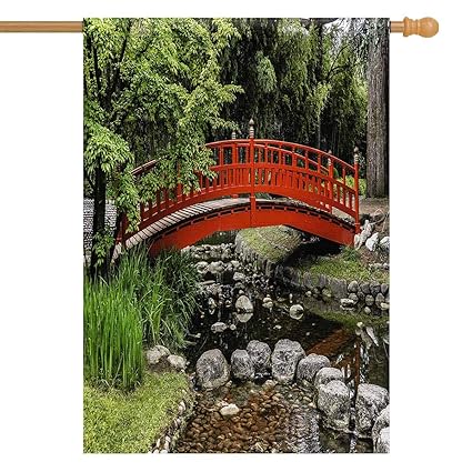 Amazon Com Interestprint Japanese Beautiful Park House Flag