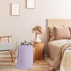 XUANGUO Cotton Rope Laundry Basket Hamper for