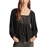 Lucky Brand Womens Lace Paneled OTT Tunic Tee