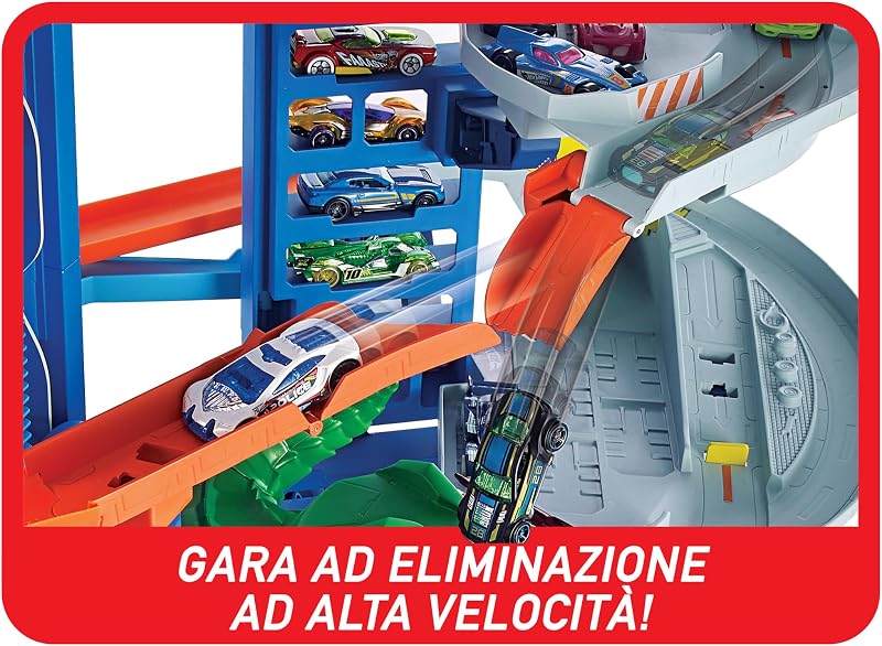 Ultimate Garage - Set di Gioco e 2 Macchinine