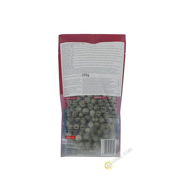 WUFUYUAN BOBA TAPIOCA PEARLS, BLACK SUGAR FLAVOR, QUICK COOK BUBBLE TEA BOBA, MICROWAVE READY IN 3 MINUTES, 8.8 OZ(SINGLE PACK)