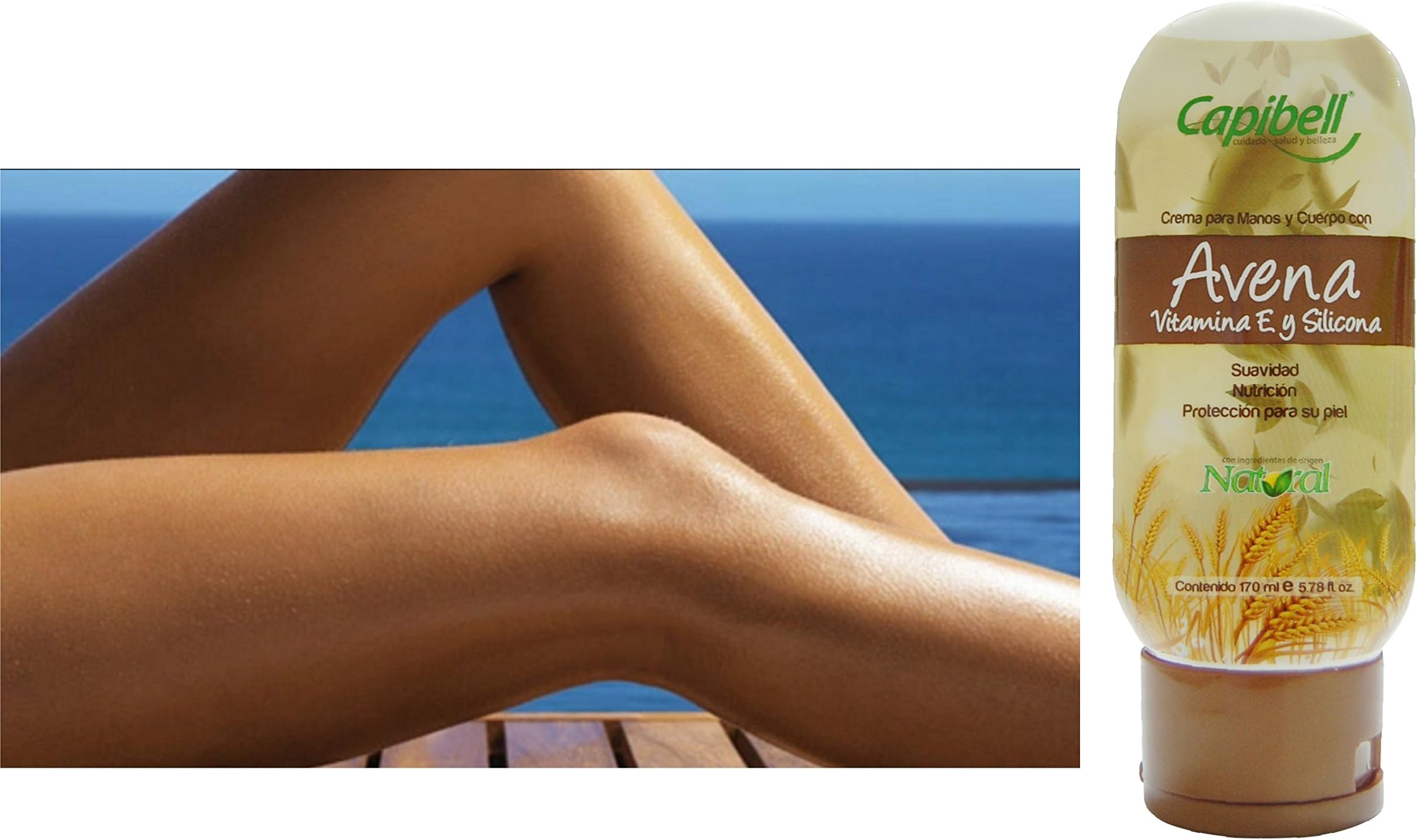Oat Body Cream/Avena Crema Para Manos Y Cuerpo Vit. E & Silicona. Humectante manos y cuerpo 170ml / 5.6oz