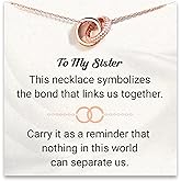 STORYJEWELLERY Sister Necklace, Sister Gifts, Sisters Birthday Valentines Day Gifts from Sisters, Link Necklace, Sisterhood Jewelry
