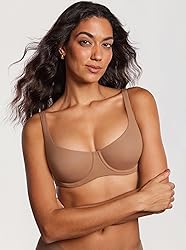 DOBREVA Women's Unlined Balconette Bra Underwire