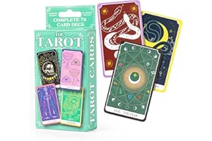 Kalan Tarot Cards Set - Complete Set of Tarot Cards for Beginners and Experts Alike - Traditional - 2.75" W x 4.75" L