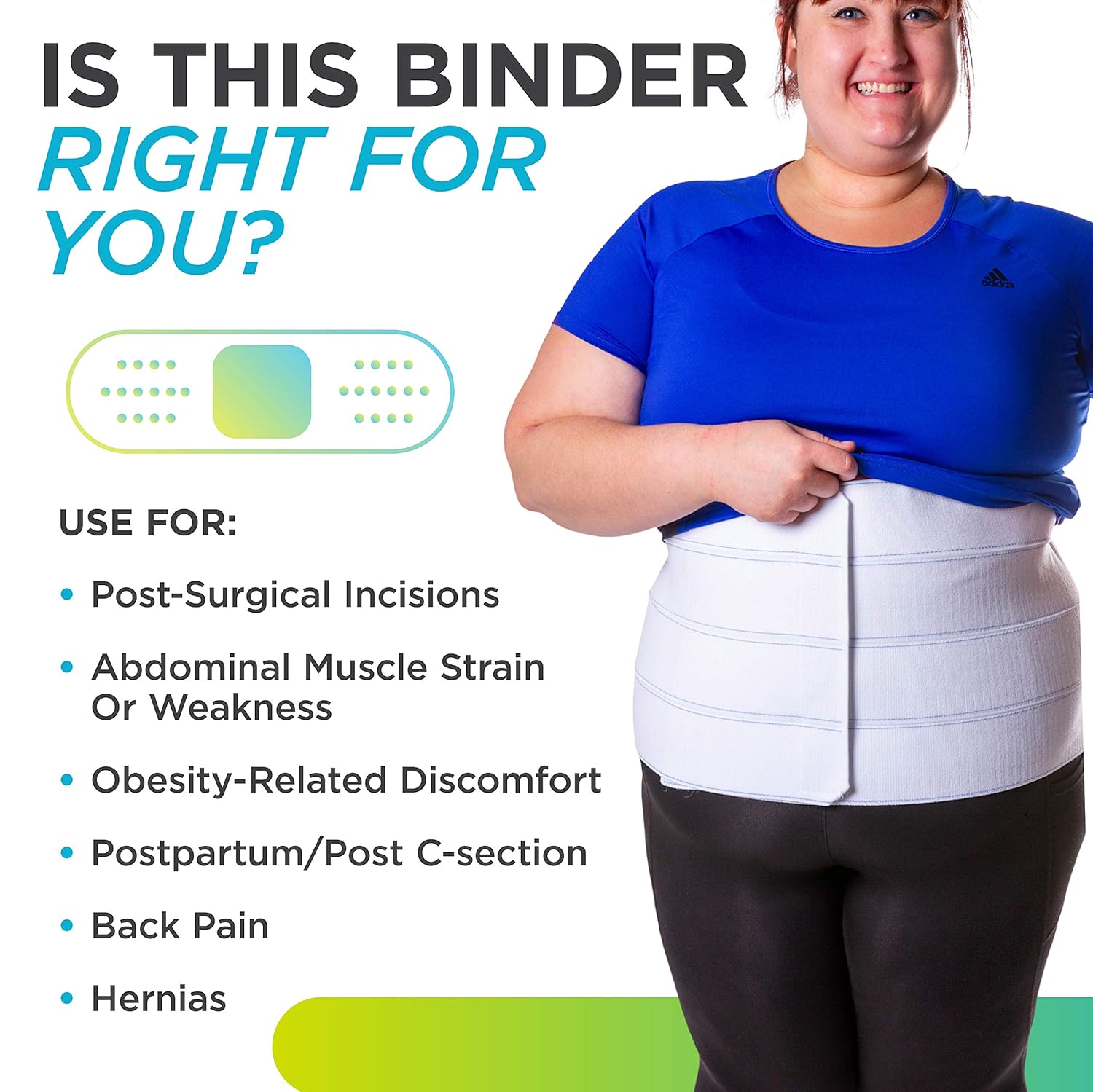 BraceAbility 2XL Plus Size Bariatric Abdominal Stomach Binder | Obesity Girdle Belt for Big Men & Women with a Large Belly, Post Surgery Tummy & Waist Compression Wrap: Health & Personal Care