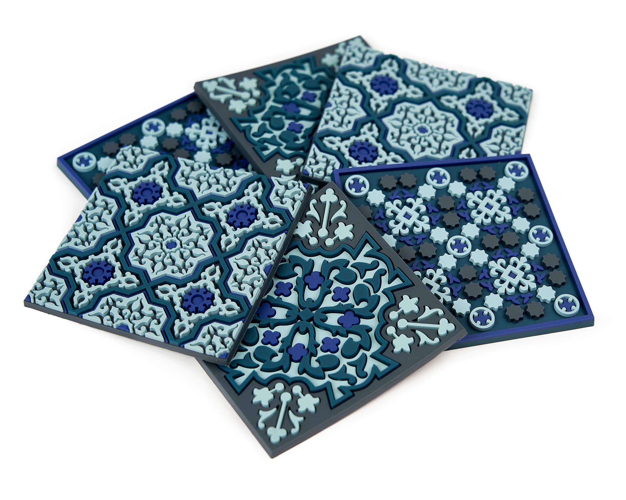 Images d'Orient COA-993106 Vagabonde Combo Linen Coaster