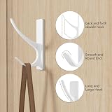 pickpiff Self Adhesive Hooks 6KG Stainless Steel 4 Pack White view 6