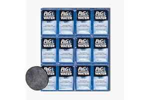 Puribag Expansion Pack- 12 x P&G Water Purification Sachets + 1 Carbon Water Filter Disc to Increase Puribag Capacity to 240 