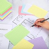 Thboxes A6 Ruled Index Cards 600 Pcs with Metal Binder Ring 6 Colors view 4