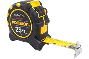 Komelon 7125 Monster Maggrip 25-Foot Measuring Tape with Magnetic End, Yellow, 25ft- Blade