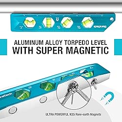 DURATECH 3-Piece Level Tool Set, Magnetic Torpedo