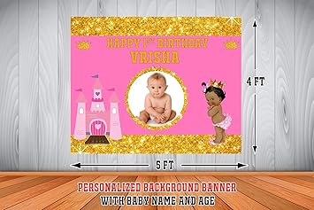 Wow Party Studio Personalized Royal Pink Princess Theme Birthday