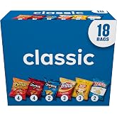 Frito-Lay Snacks Variety Pack, Classic Mix, Single Serve Snack Bags, (18 Pack), Ruffles, Fritos, Cheetos, Lay's, Doritos, Chips
