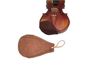 VIO MUSIC Chin Smart Chinrest Cover for Violin and Viola-Brown