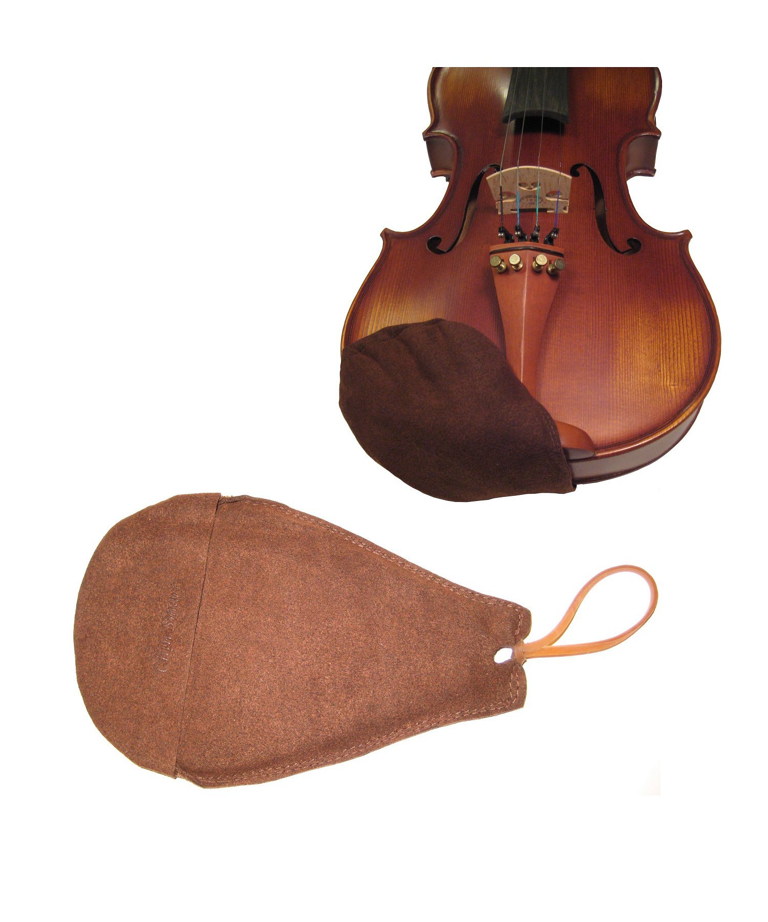 Vio Music Chin Smart Chinrest Cover for Violin and Viola-Brown