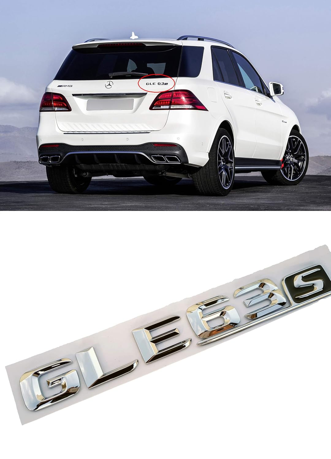 Amazoncom Gle 63 S Amg Style Tail Logo Rear Letters