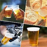 CHEF ROYALE 50 Disposable Clear Plastic Cups 660ml Full Pint CE Marked view 6