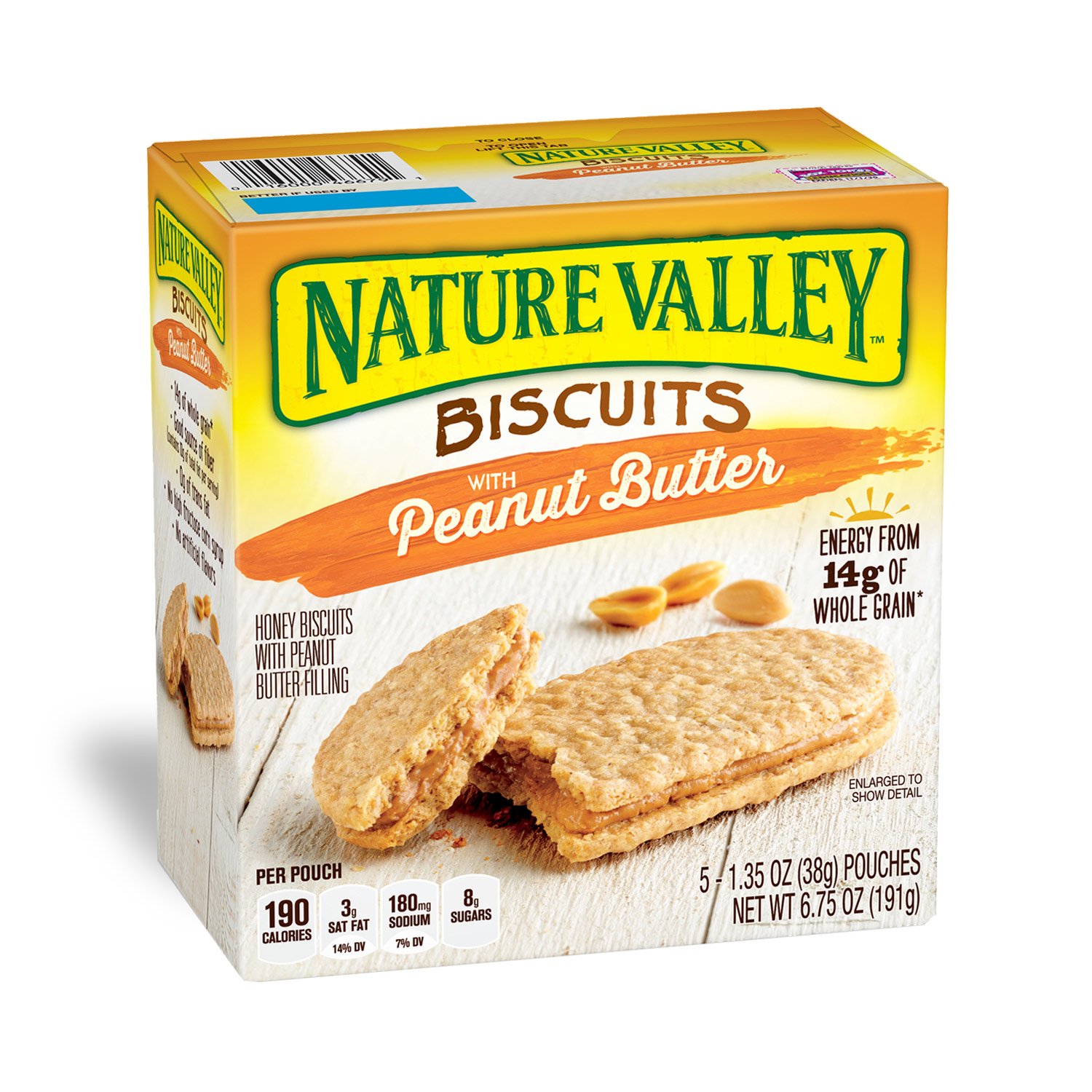 Nature Valley Biscuits, Peanut Butter, 5 Count Buy Online in UAE