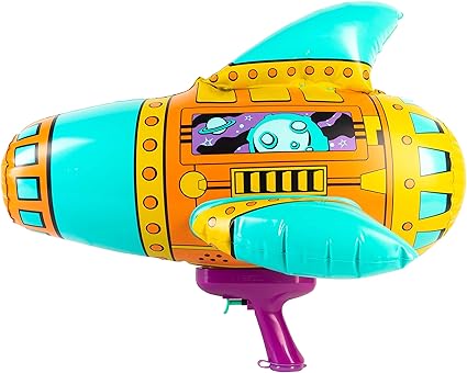 Amazon Com Swimways Blow Up Blaster Inflatable Space Water Blaster Pool Toy Toys Games