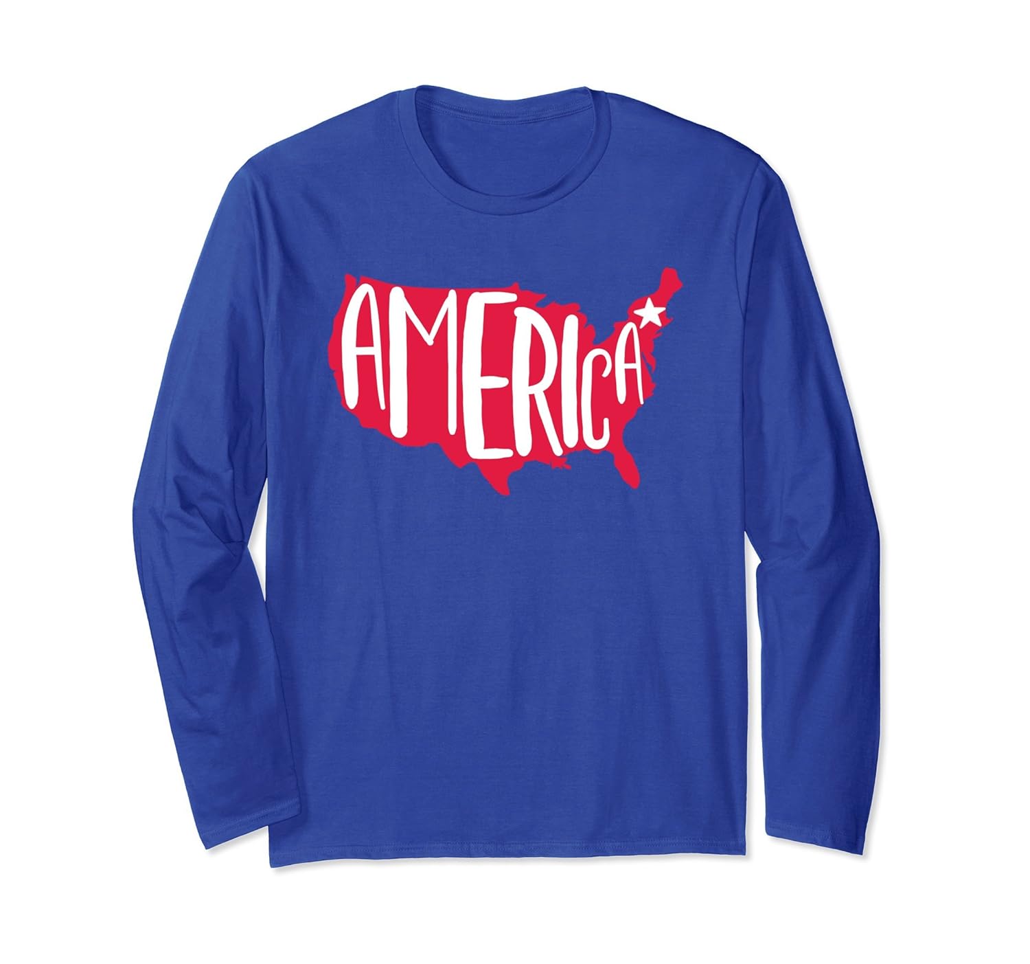 America USA Flag 4th of July Independence Day Long Sleeve-anz