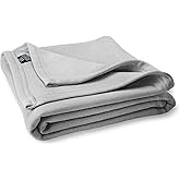 MV Sport Lightweight Sweatshirt Blanket Throw – Warm & Cozy, Breathable Oversized Fleece Knit, Couch, Bed, Travel, Cold Nights, and Outdoors – Soft Light Weight Blanket 54" x 84" Heather