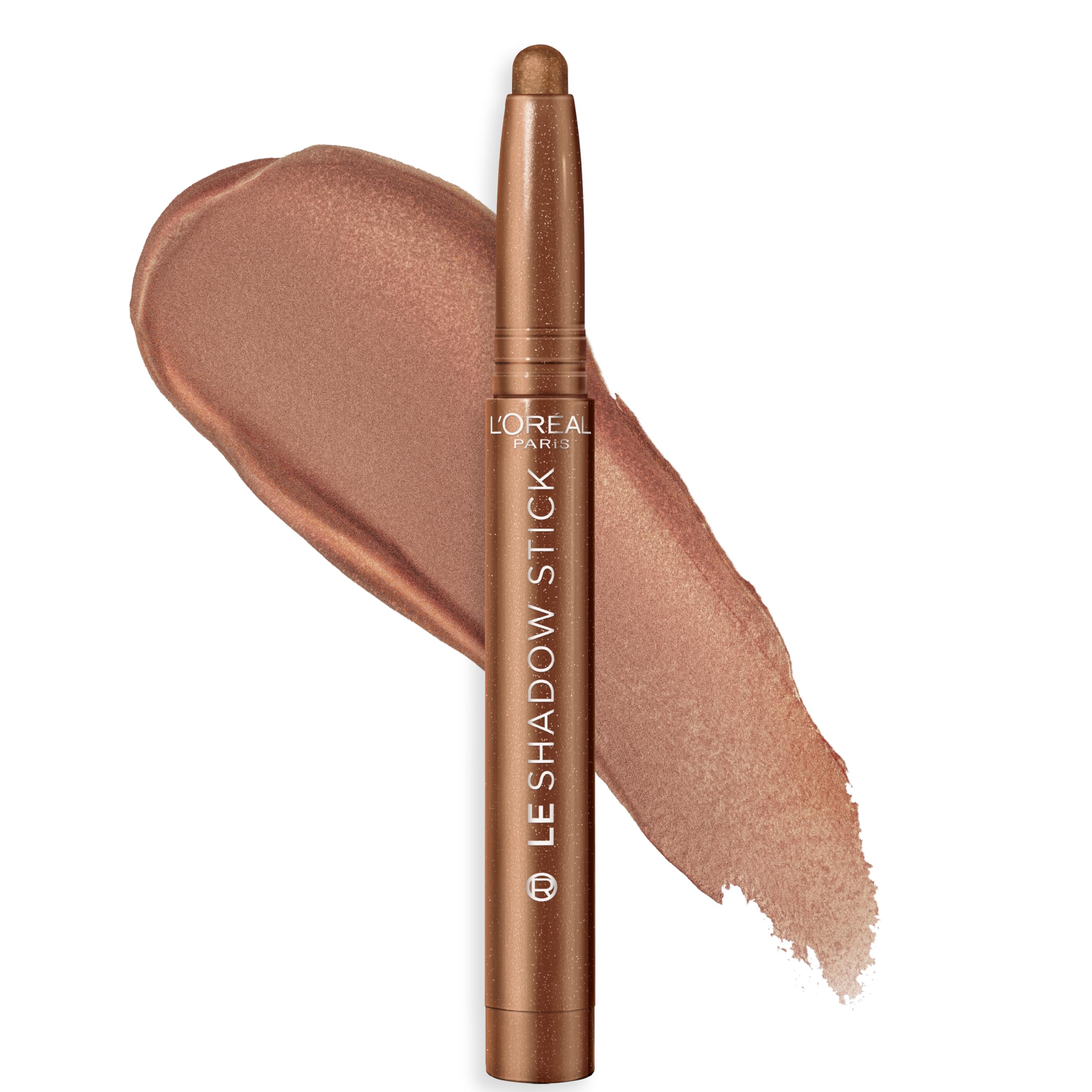 Photo 1 of L'Oreal Paris Makeup Le Shadow Stick Eyeshadow, Blendable, Smudge-Resistant, Cream Eyeshadow, Magnetic Bronze, 0.05 Oz