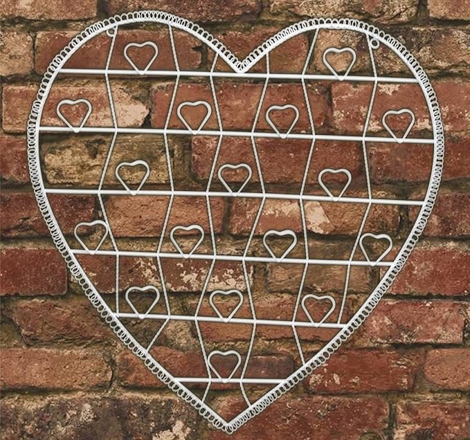 Vintage Style White Wire Heart Memo Card Photo Holder Large Amazon