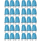 JohahaTim Drawstring Backpack Bulk 30Pcs Draw String Backpack Bags DIY Gym Sports Traveling Yoga Cinch Bag Sackpack Drawstring (sky blue)