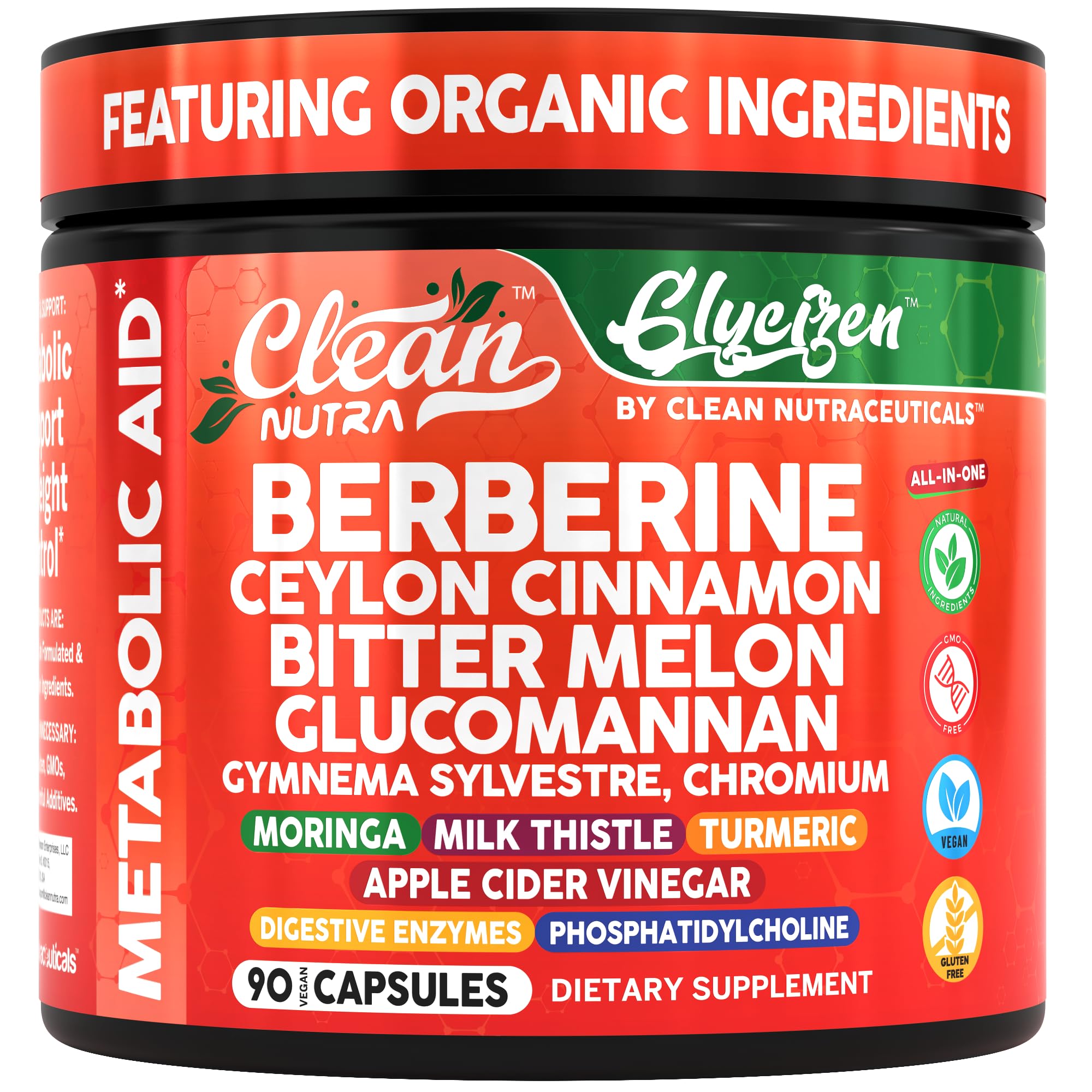 Berberine with Ceylon Cinnamon, Bitter Melon, Glumannan
