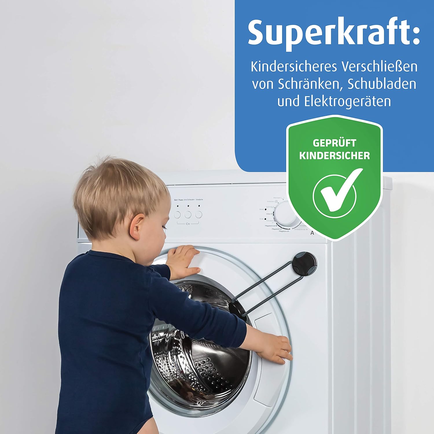 Reer Kindersicherung 3er Set - Für Schränke & Schubladen