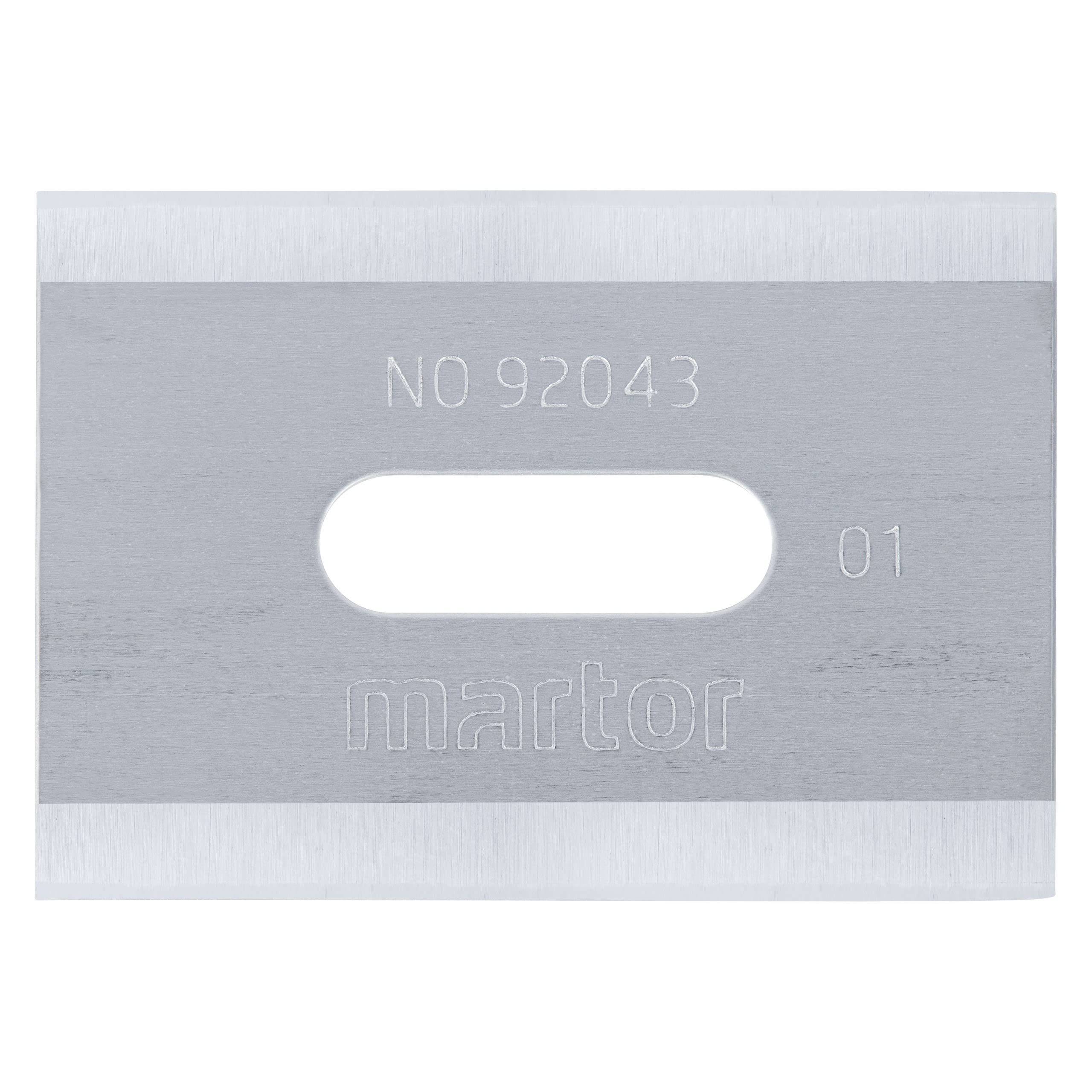 MARTOR 10 x Industrial Blades, Replacement Blades Cutters, Safety Knife, 18.5 mm, Sharp, in Dispenser, 4-fold usable, No. 92043